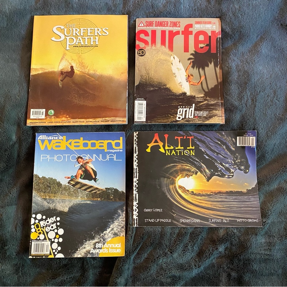 Surfing magazines, 2009, lot of 4